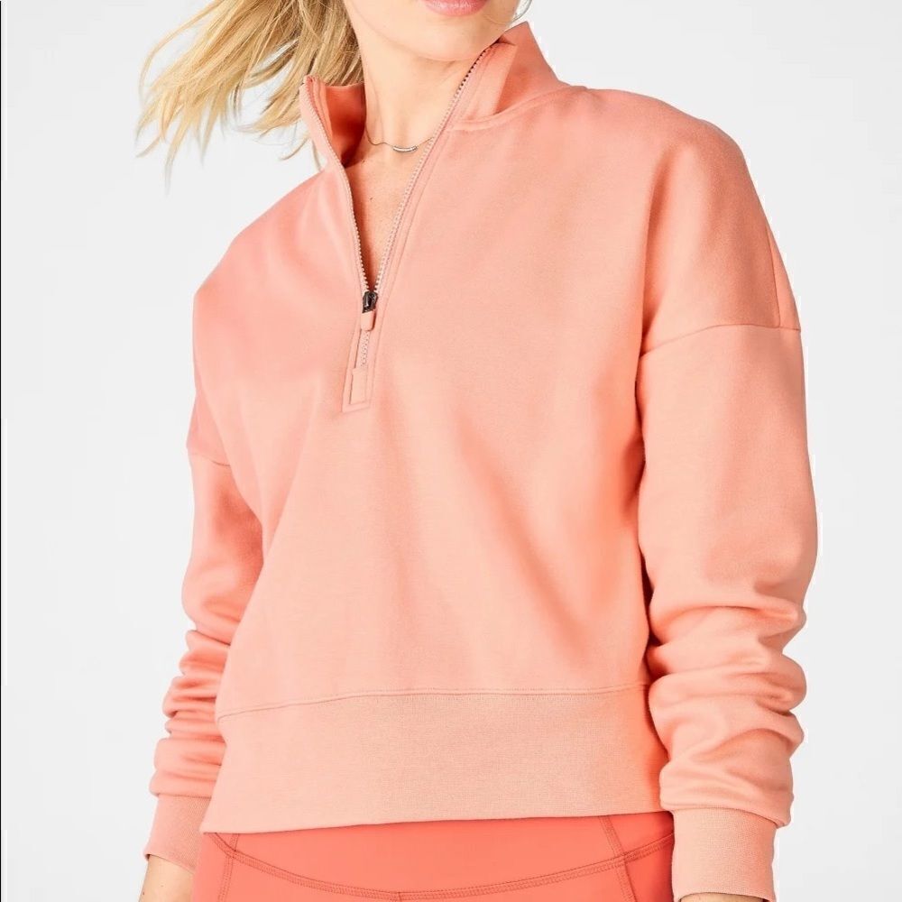 Fabletics Catarina Mock-Neck 1/2 Zip Pullover